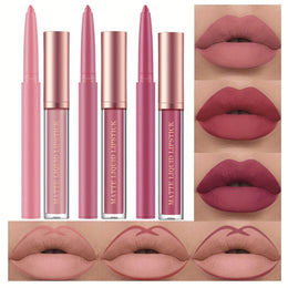 KissICON Set A 💋 Matte Lipstick And Lip Liner Set -