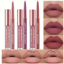 KissICON Set C 💋 Matte Lipstick And Lip Liner Set -
