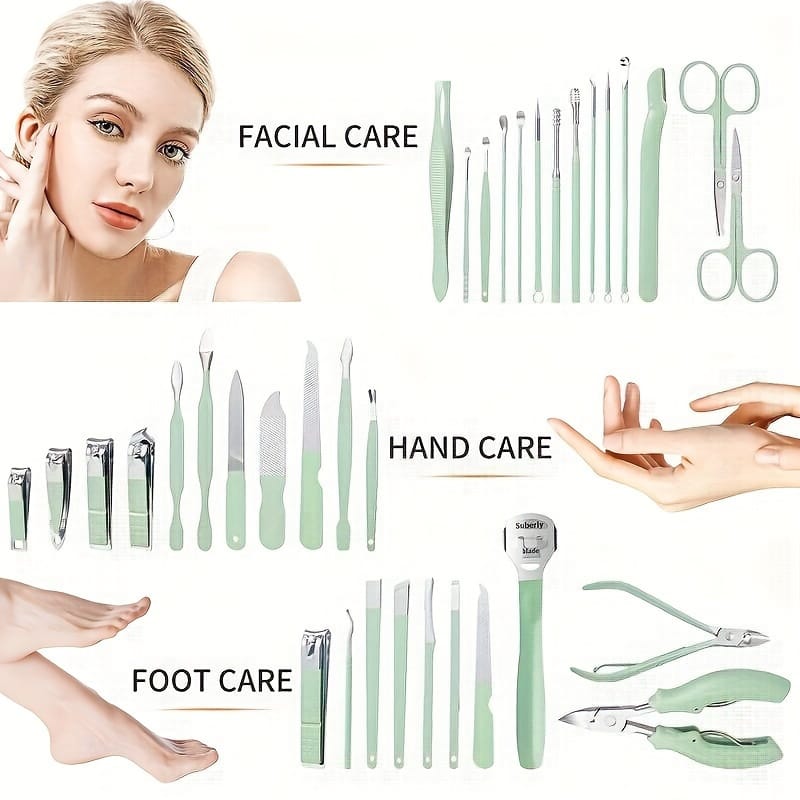 KissICON Set de manucure 7 pièces KissIcon Nail Kit With Travel Case - Travel