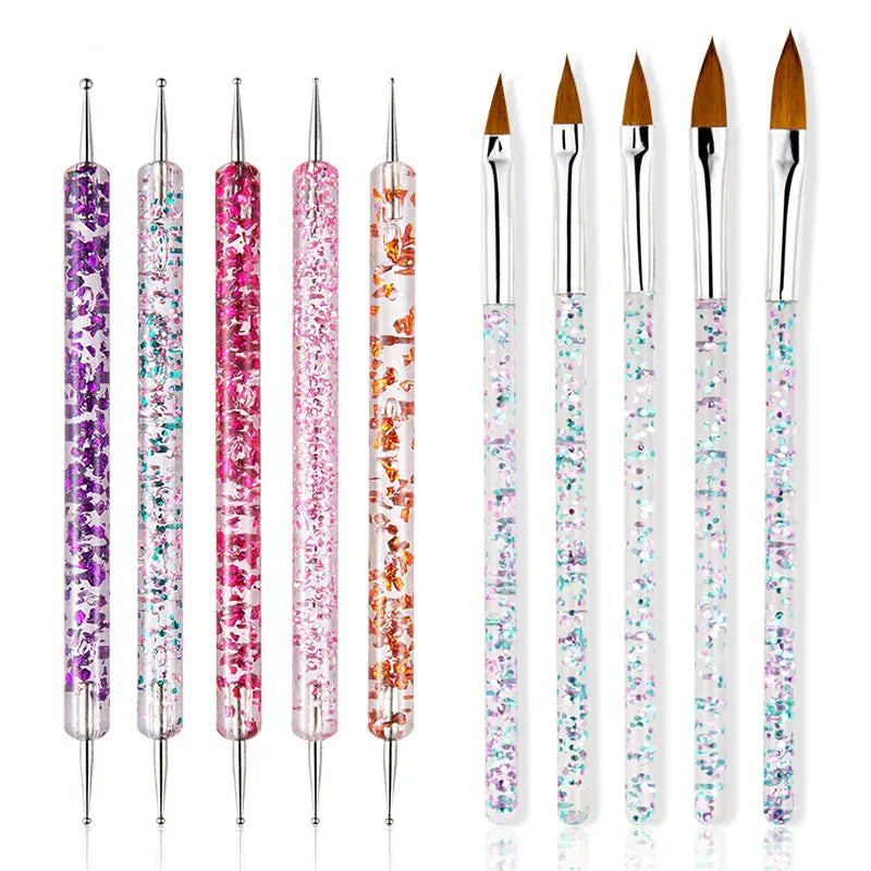 KissICON set E / CHINA KissIcon Nail Art Brush Set - Versatile Design