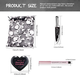 KissICON SET Halloween Witch Makeup Set Jelly Sheen Pink Purple Lip Cheek Tint Long Lasting Grape Fragrance Horror Cosplay Masquerade Party