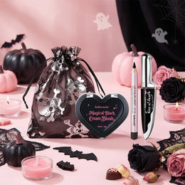 KissICON SET Halloween Witch Makeup Set Jelly Sheen Pink Purple Lip Cheek Tint Long Lasting Grape Fragrance Horror Cosplay Masquerade Party