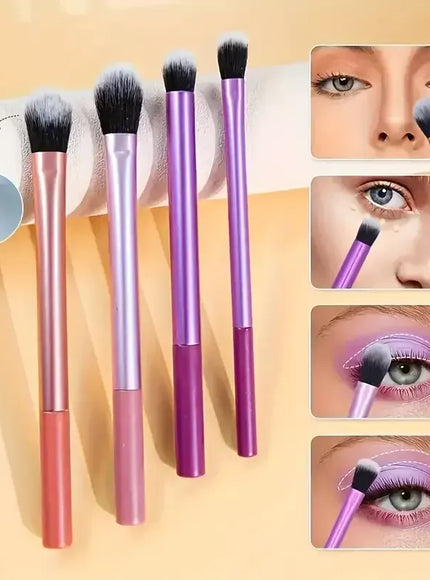 KissICON set KissIcon 8pcs Makeup Brush Kit - Soft Synthetic