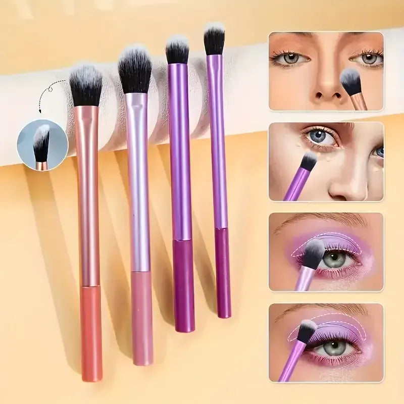 KissICON set KissIcon 8pcs Makeup Brush Kit - Soft Synthetic