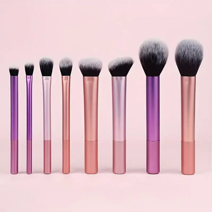 KissIcon 8pcs Makeup Brush Kit - Soft Synthetic