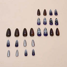 KissICON set KissIcon Haunting Nails Blood Red Ghost White Glitter