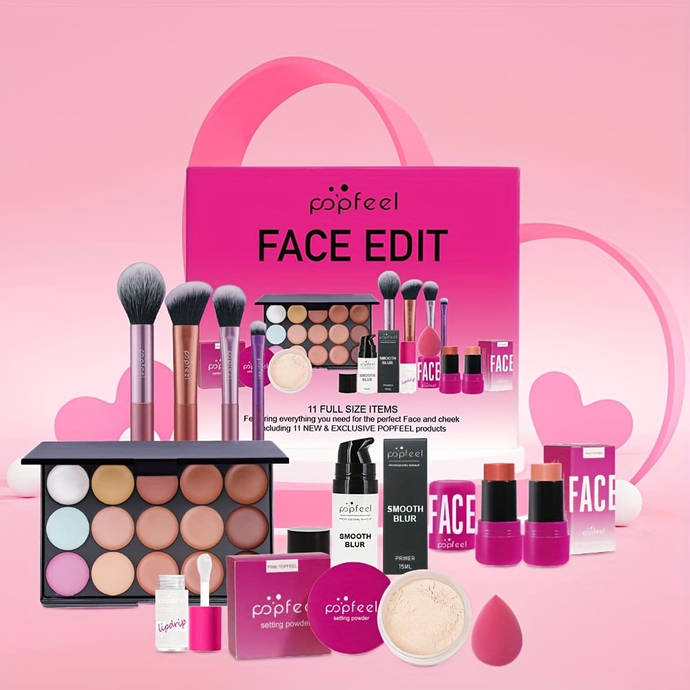 KissICON SET007A Popfeel 11pc Makeup Brush Set – Perfect Gift