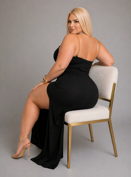 KissICON Maxi Dress Sexy Glam Plus Size Ruched Cutout Maxi Party Dress | KissICON
