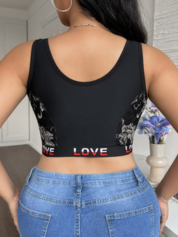 jkthpu-45 Sexy Lace Front Closure Plus Size Bustier Bra