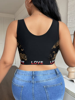 jkthpu-45 Sexy Lace Front Closure Plus Size Bustier Bra