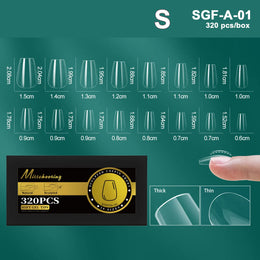 KissICON SGF-A-1 [KissIcon] Soft Gel Nail Tips Full Cover Almond