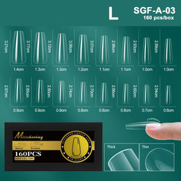 KissICON SGF-A-3 [KissIcon] Soft Gel Nail Tips Full Cover Almond