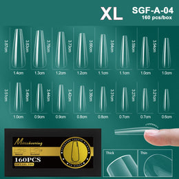 KissICON SGF-A-4 [KissIcon] Soft Gel Nail Tips Full Cover Almond