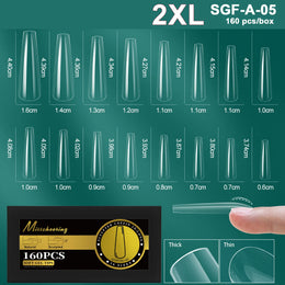 KissICON SGF-A-5 [KissIcon] Soft Gel Nail Tips Full Cover Almond
