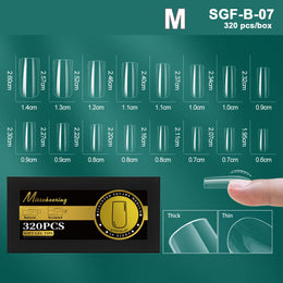 KissICON SGF-B-7 [KissIcon] Soft Gel Nail Tips Full Cover Almond