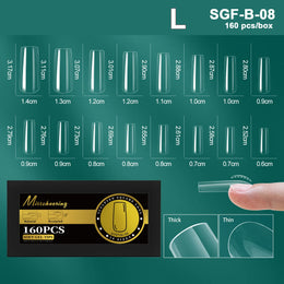 KissICON SGF-B-8 [KissIcon] Soft Gel Nail Tips Full Cover Almond