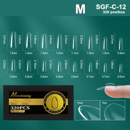 KissICON SGF-C-12 [KissIcon] Soft Gel Nail Tips Full Cover Almond