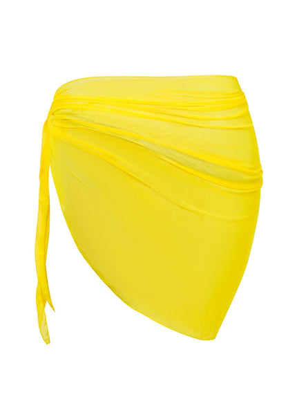 KissICON Sheer Beach Wrap Skirt – Elasticity Resort Essential