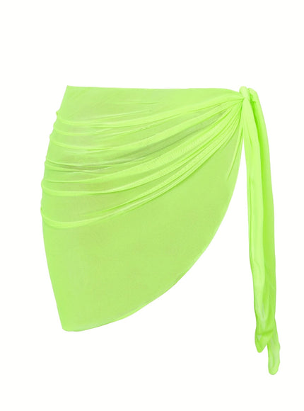 KissICON Sheer Beach Wrap Skirt – Elasticity Resort Essential