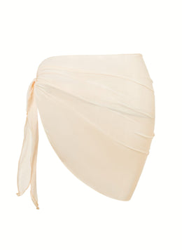 KissICON Sheer Beach Wrap Skirt – Elegant Poolside Vacation