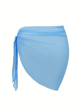 KissICON Sheer Beach Wrap Skirt – Elegant Poolside Vacation