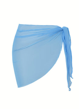 KissICON Sheer Beach Wrap Skirt – Elegant Poolside Vacation