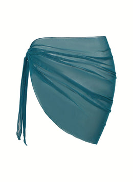 KissICON Sheer Beach Wrap Skirt – Elegant Poolside Vacation
