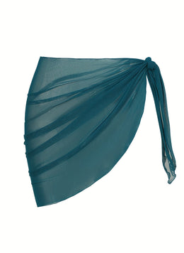 KissICON Sheer Beach Wrap Skirt – Elegant Poolside Vacation