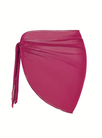 KissICON Sheer Beach Wrap Skirt – Elegant Poolside Vacation