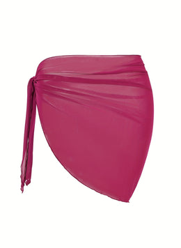 KissICON Sheer Beach Wrap Skirt – Elegant Poolside Vacation