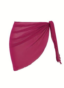 KissICON Sheer Beach Wrap Skirt – Elegant Poolside Vacation
