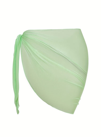 KissICON Sheer Beach Wrap Skirt – Elegant Poolside Vacation