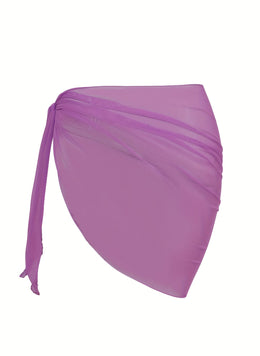 KissICON Sheer Beach Wrap Skirt – Elegant Poolside Vacation