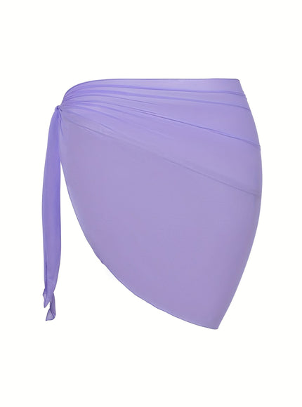 KissICON Sheer Beach Wrap Skirt – Elegant Poolside Vacation