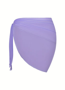 KissICON Sheer Beach Wrap Skirt – Elegant Poolside Vacation