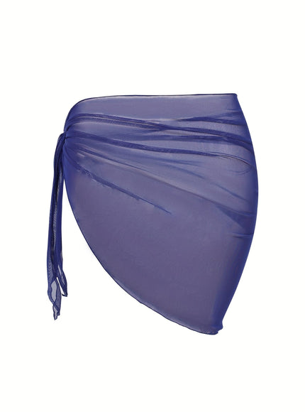 KissICON Sheer Beach Wrap Skirt – Elegant Poolside Vacation
