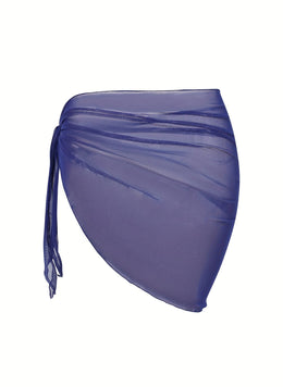 KissICON Sheer Beach Wrap Skirt – Elegant Poolside Vacation