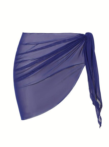 KissICON Sheer Beach Wrap Skirt – Elegant Poolside Vacation