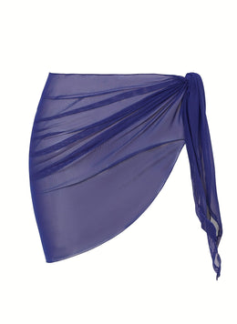 KissICON Sheer Beach Wrap Skirt – Elegant Poolside Vacation
