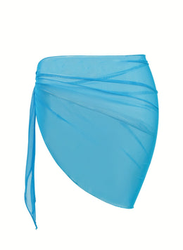 KissICON Sheer Beach Wrap Skirt – Elegant Poolside Vacation