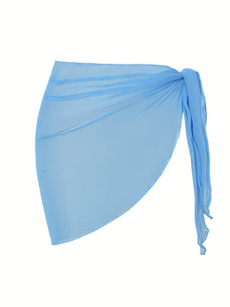KissICON Sheer Beach Wrap Skirt – Elegant Poolside Vacation