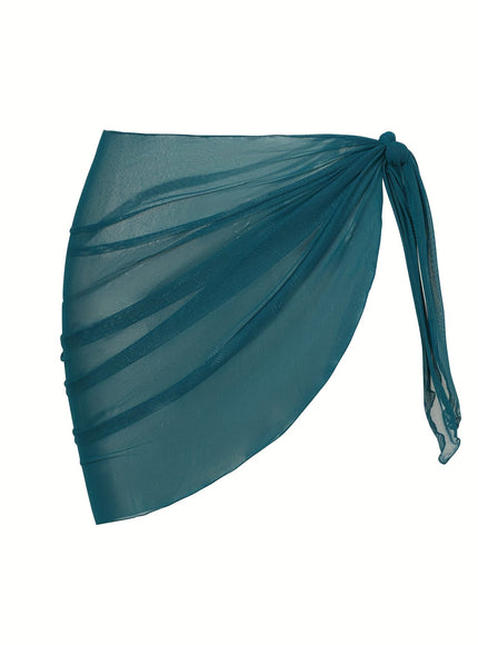KissICON Sheer Beach Wrap Skirt – Elegant Poolside Vacation