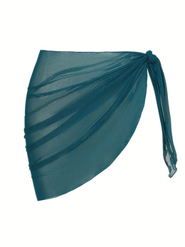 KissICON Sheer Beach Wrap Skirt – Elegant Poolside Vacation