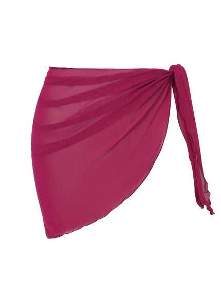 KissICON Sheer Beach Wrap Skirt – Elegant Poolside Vacation