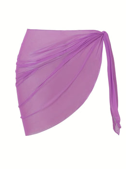KissICON Sheer Beach Wrap Skirt – Elegant Poolside Vacation
