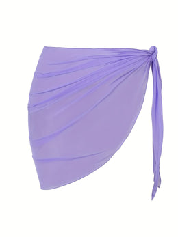 KissICON Sheer Beach Wrap Skirt – Elegant Poolside Vacation