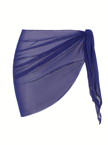 KissICON Sheer Beach Wrap Skirt – Elegant Poolside Vacation