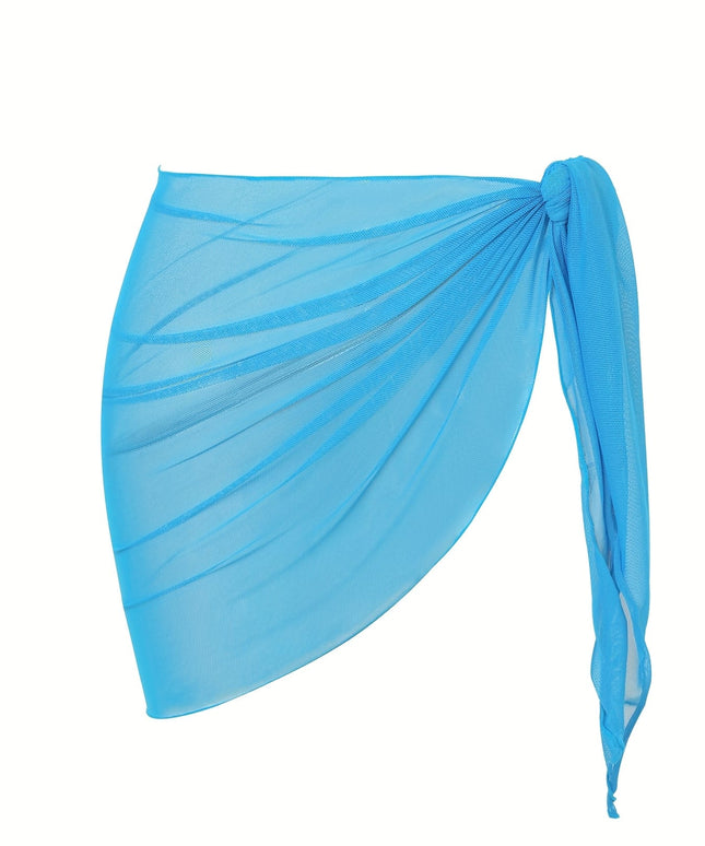 KissICON Sheer Beach Wrap Skirt – Elegant Poolside Vacation