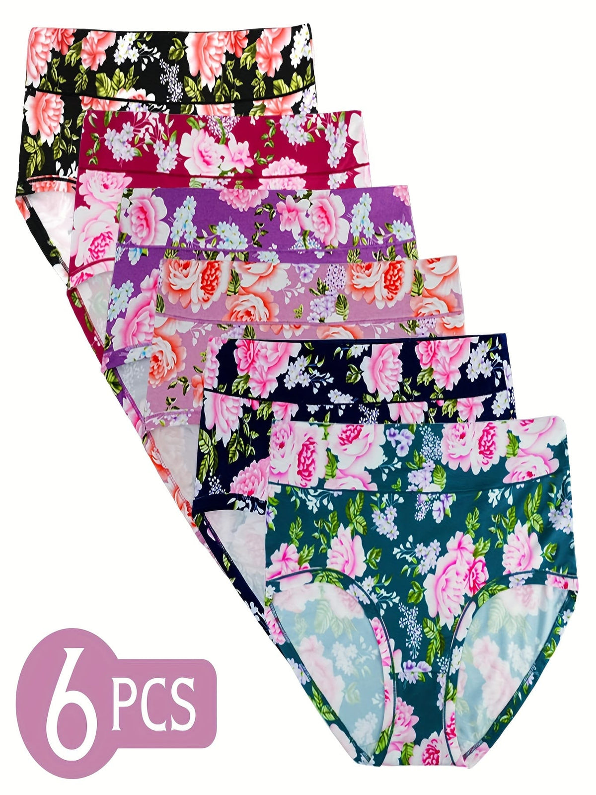 KissICON Sheer Rose Highwaisted Panties Seduction