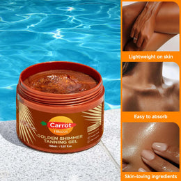 KissICON SHIMMER TANNING GEL KissIcon Golden Shimmer Tanning Gel - Natural Tan